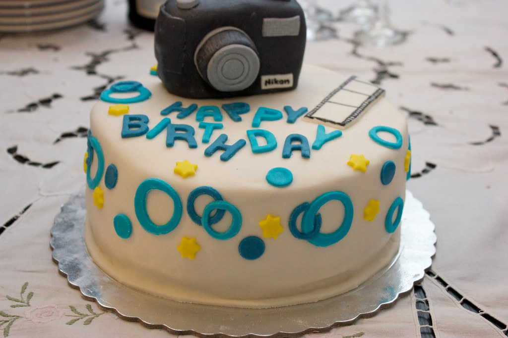Kids Birthday Cake picture top & picture side | Danes Bakery