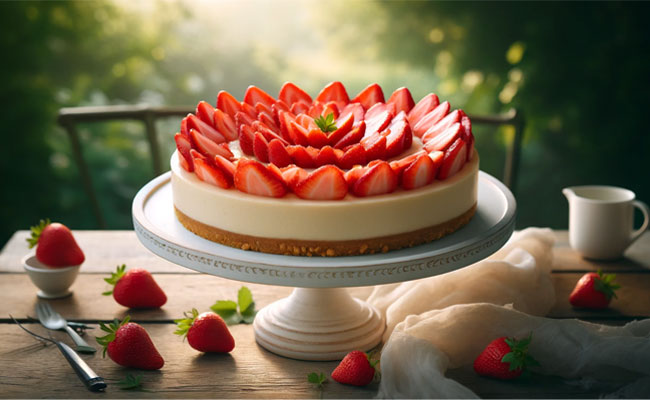 No-Bake-Strawberry-Cheesecake