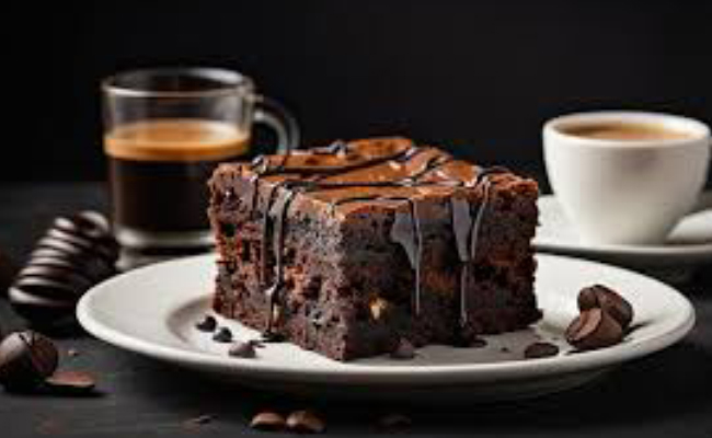 Brownies Paired with Espresso or Cappuccino