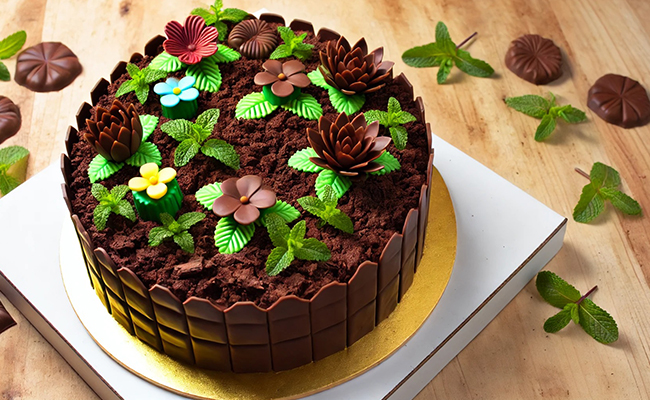 Chocolate Garden Cake