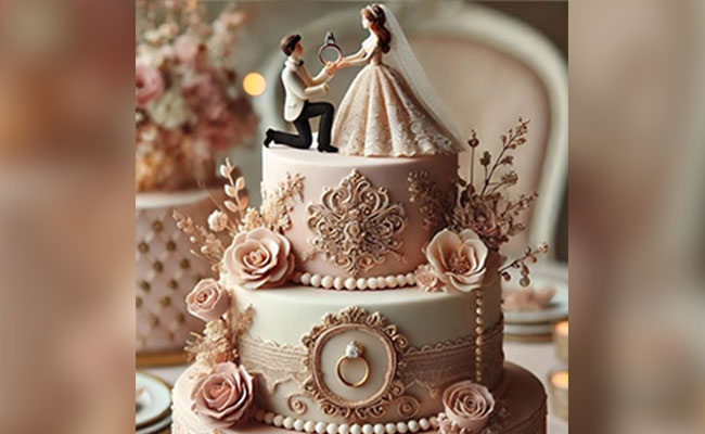 Matching Your Cake with Your Ring Ceremony Theme