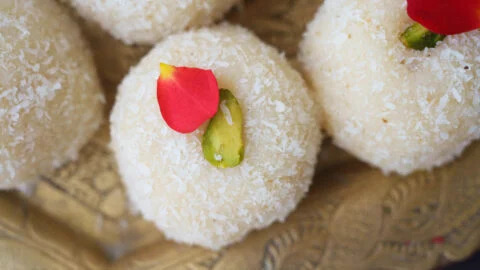 Coconut Ladoo Snowballs