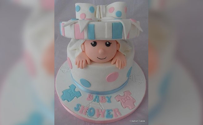 Peeking Baby Cake