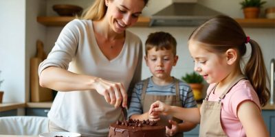 Mother’s Day Chocolate Chip Cake