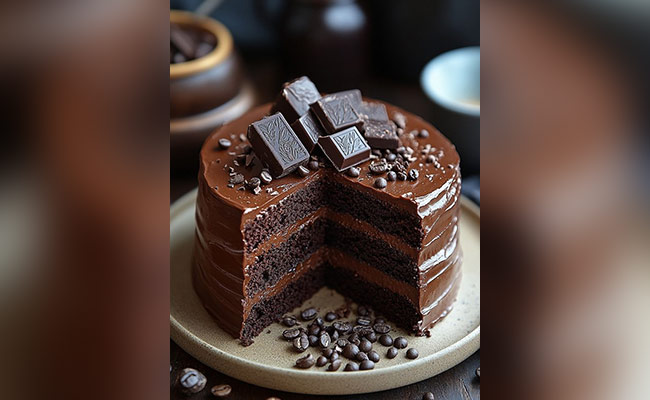 Classic Chocolate Truffle Cake