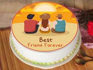 Friendship Day Cake With Name | Send Happy Friendship Day Cake Online ...