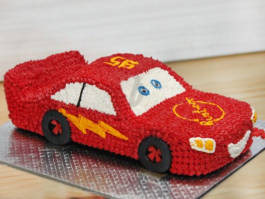 Car Theme Cake 1 - McQueen Racer Cake: Bakingo