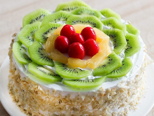 Kiwi Fruit Cake - Kiwi-Licious Cake: Bakingo